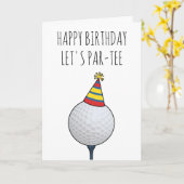lustige Golf-Geburtstagskarten Karte (Gelbe Blume)