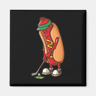 Lustige Golf-Hot-Dog-Golf-Geschenke-Shirts für Män Magnet