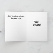 Lustige Golf-Karte Karte (Innenseite)