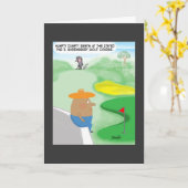 Lustige Golf-Karte Karte (Gelbe Blume)