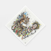 Lustige Golf-Papier-Luncheon-Servietten Serviette (Ecke)