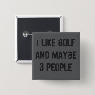 Lustige Golf-Sarkastische-Sprüche Golf  Button
