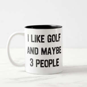 Lustige Golf sarkastische Sprüche Golf  Zweifarbige Tasse
