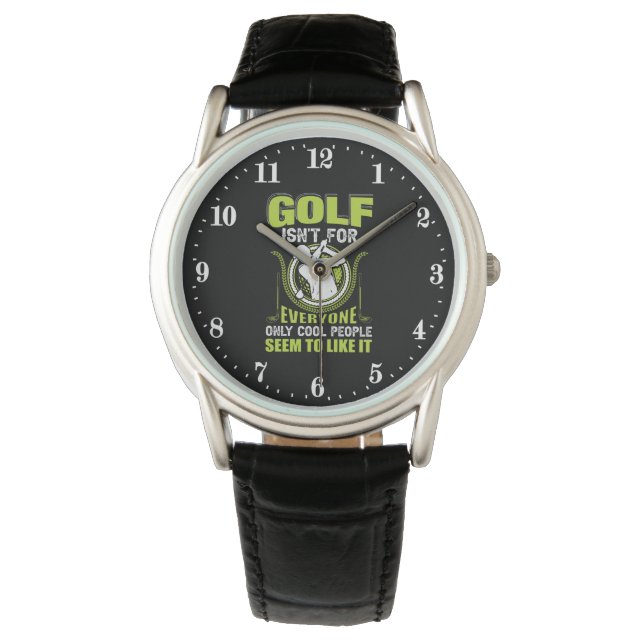 lustige Golf-Sportart Armbanduhr (Vorderseite)
