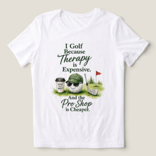 Lustige Golf-Sprüche für Golferinnen Tri-Blend Shirt