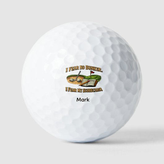 Lustige Golf-Sprüche Golfball (Vorderseite)