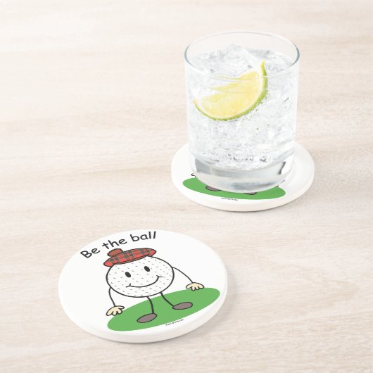 Lustige Golf-Untersetzer Sandstein Untersetzer (Seite)