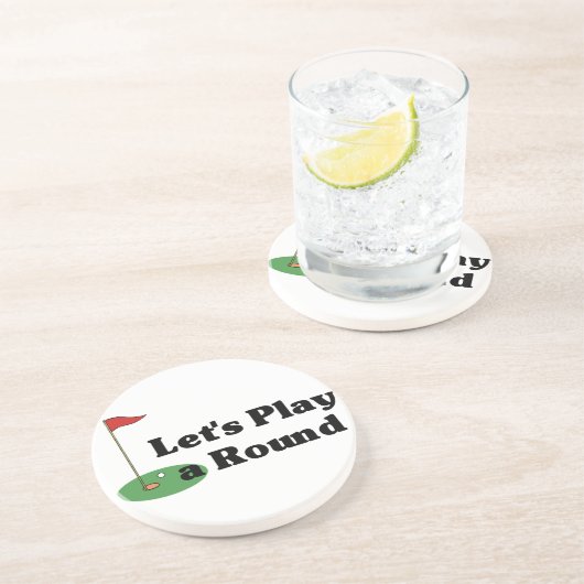 Lustige Golf-Untersetzer Untersetzer (Seite)