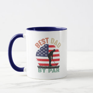 Lustige Golf-Vater-Wortkunst  Tasse