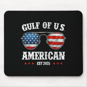 Lustige Golf Von USA Rot Weiß Und Blau Sungles  Mousepad