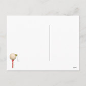 lustige Golf Weihnachtskarte Feiertagspostkarte (Rückseite)