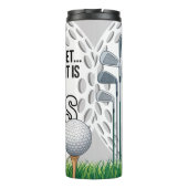 Lustige Golf-Zitat Thermosbecher (Rückseite)