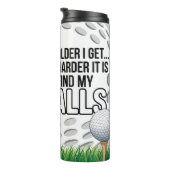 Lustige Golf-Zitat Thermosbecher (Nach rechts gedreht)