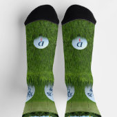 Lustige Golfball-Eher-Golfspiel-Socken Socken (Oben)