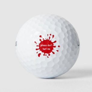 Lustige Golfbälle