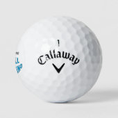 Lustige Golfbälle 40. Geburtstag (Logo)