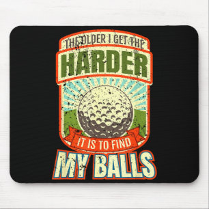 Lustige Golfhemden für Männer, lustiger Golfer S  Mousepad