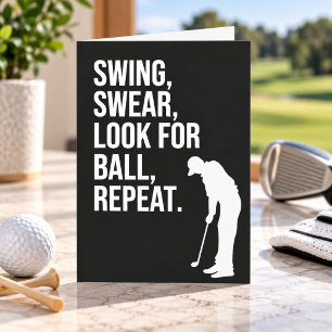 Lustige Golfkarten für Freund Golfer Ihn Karte