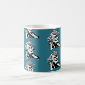 lustige Golfkatze Kaffeetasse (Mittel)