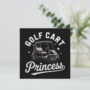 Lustige Golfwagen Prinzessin Sarkastische Golf Dam Einladung