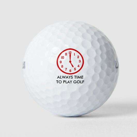 Lustige Golfzeit Golfball (Vorderseite)