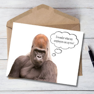 Lustige Gorilla Alles Gute zum Geburtstag Chef Kar Karte