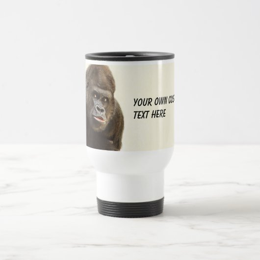 Lustige Gorillagewohnheits-Tassen Reisebecher (Mittel)