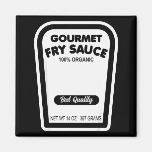 Lustige Gourmet-Frites-Sauce Einfache Halloween-Gr Magnet