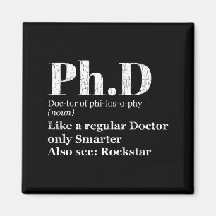 Lustige Grafik für Doktoranden Abschlusskandidat  Magnet