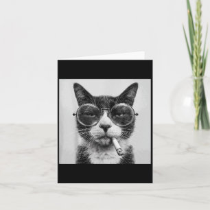 Lustige Grafik Katze raucht Erwachsene Funny _1  Karte