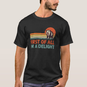 Lustige Grafik-Shirts für Männer, Opossum Zuerst e T-Shirt