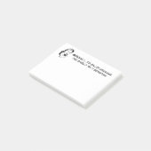 Lustige Grammatik-Nazi Post-it Klebezettel (angewinkelt)