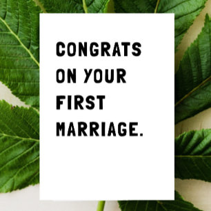 Lustige Gratulations Hochzeitskarte Karte