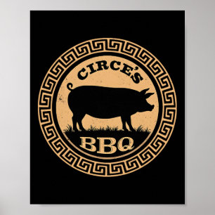 Lustige griechische Mythologie Circe's Bbq Odyssee Poster