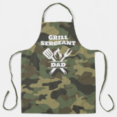 Lustige Grill Sergeant Camo-Schürze Schürze (Vorderseite)