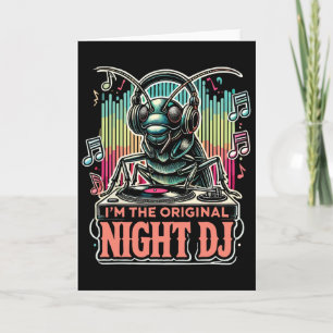 Lustige Grille ich bin der originale Nacht-Dj Karte