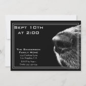 Lustige GRILLEN-Einladung mit Hundenase Einladung (Rückseite)