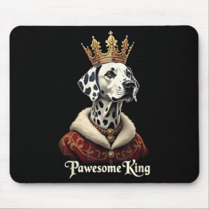 Lustige großartige Dalmatiner-Königshund-Kutschen- Mousepad