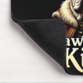 Lustige großartige englische Bulldogge König Hund  Mousepad (Ecke)