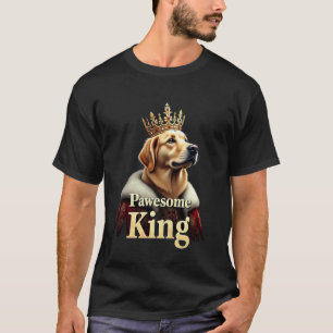 Lustige großartige Golden Retriever König Hund Kun T-Shirt