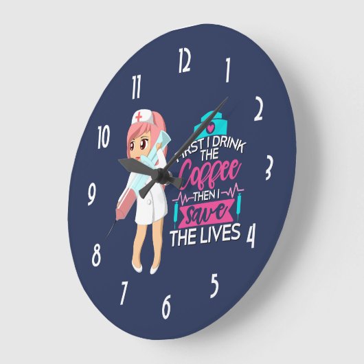 Lustige Große Wanduhr (Winkel)