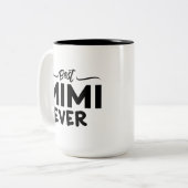 Lustige Großmutter - bestes Mimi überhaupt - Zweifarbige Tasse (Vorderseite Links)