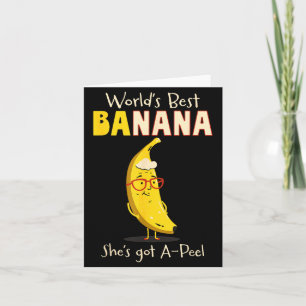 Lustige Großmutter Welt der Nana Banane Wortspiel Karte