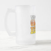 Lustige Großvater-weltbestes Großvater-Bier ich Mattglas Bierglas (Links)