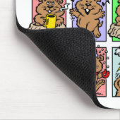 Lustige Groundhog-Day-Cartoons Mousepad (Ecke)