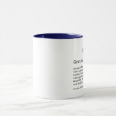 Lustige Groundhog Day-Definition Tasse (Zentrum)
