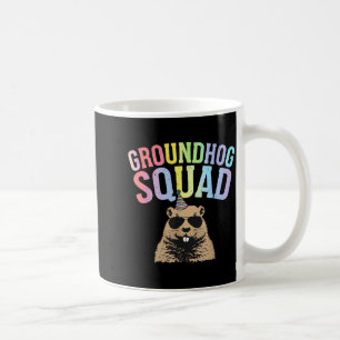 Lustige Groundhog-Truppe Frohen Groundhog-Tag Männ Kaffeetasse