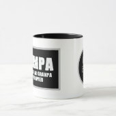 lustige grump Grandpa Wort Kunst hinzufügen Tasse (Zentrum)