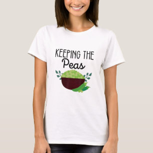 Lustige Gruppe Thanksgiving Matching Erbsen Behalt T-Shirt