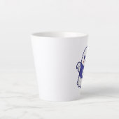 Lustige gruselige Geist-Illustrationsdesign Milchtasse (Vorderseite)